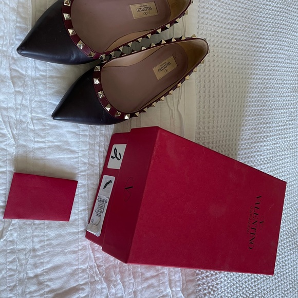 Valentino rockstud flats 37.5 - Picture 6 of 6